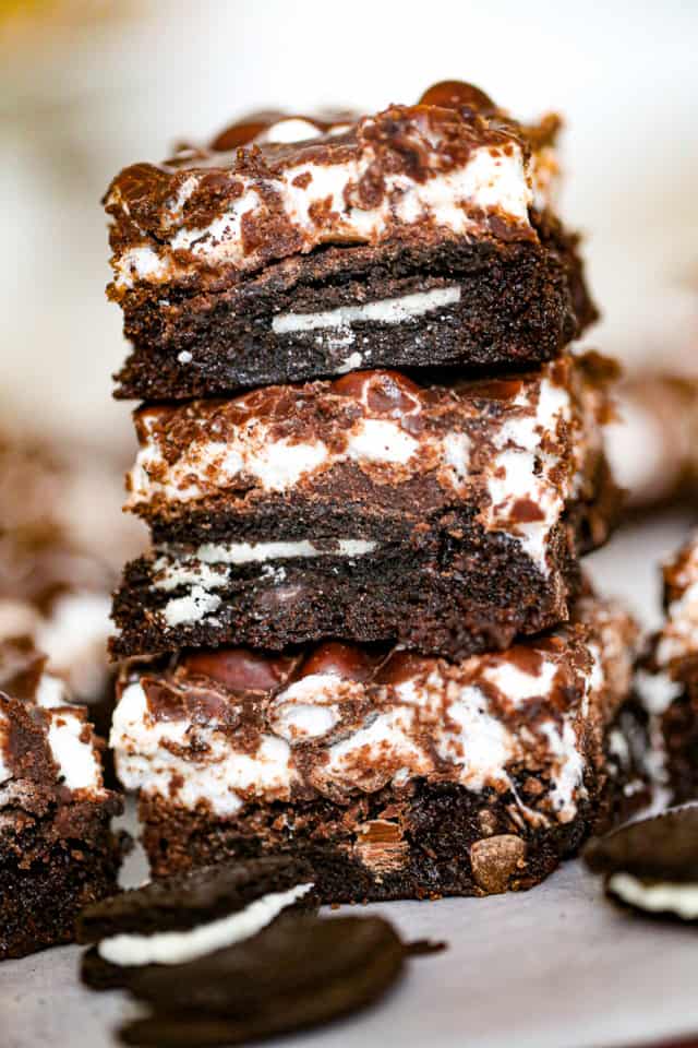 Mississippi Mud Oreo Brownies