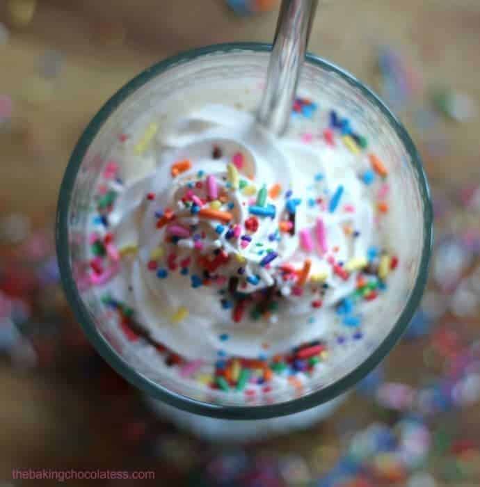 Funfetti Protein Smoothie Shake - The Baking ChocolaTess