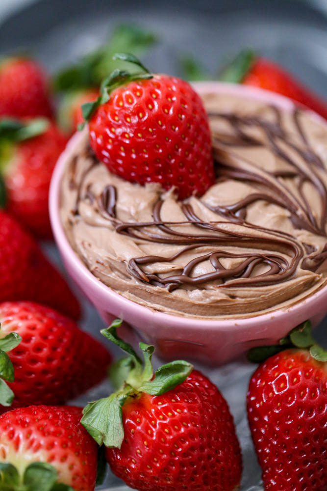 3 Ingredient Skinny Nutella Dessert Dip