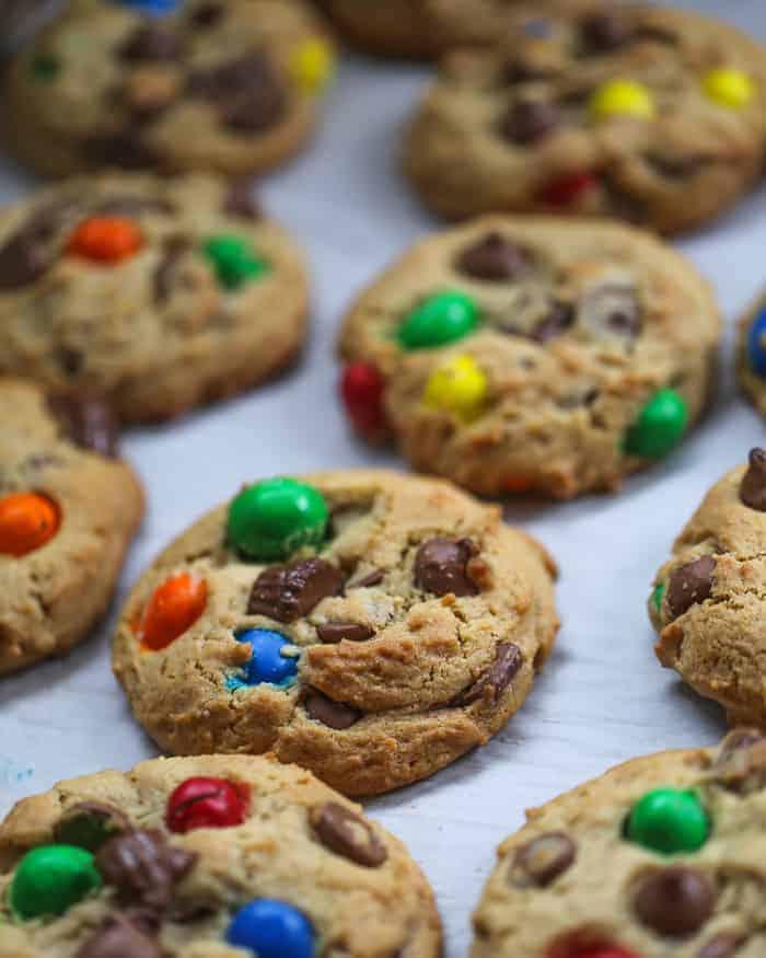 Soft Peanut Butter Loaded Cookies - The Baking ChocolaTess