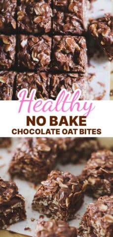 NO BAKE CHOCOLATE OAT BITES