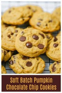 Eggless Soft Batch Pumpkin Chocolate Chip Cookies