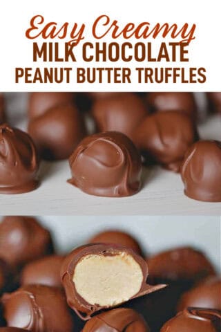 Milk Chocolate PEANUT BUTTER TRUFFLES