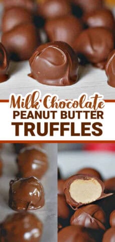 Milk Chocolate PEANUT BUTTER TRUFFLES