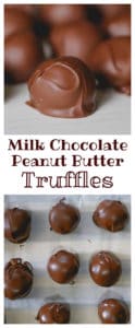 Milk Chocolate Peanut Butter Truffles!