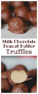 Milk Chocolate Peanut Butter Truffles!