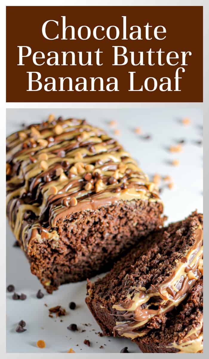 Chocolate Peanut Butter Banana Loaf