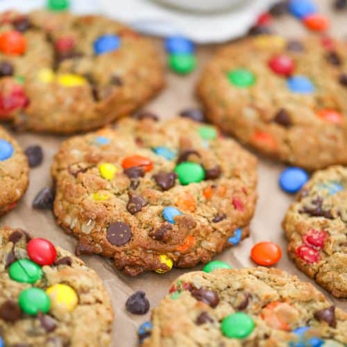 Healthy Flourless Monster Cookies - The Baking ChocolaTess