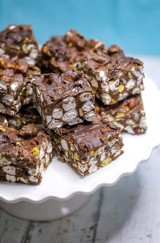 Heavenly Chocolate Rocky Road Candy - The Baking ChocolaTess