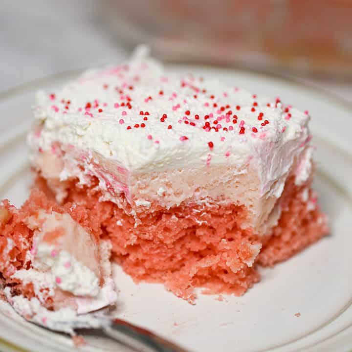 Strawberry Creme Passion Poke Cake! - The Baking ChocolaTess