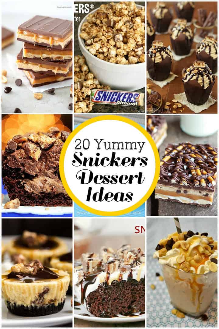 20 Snickers Dessert Roundup - The Baking ChocolaTess