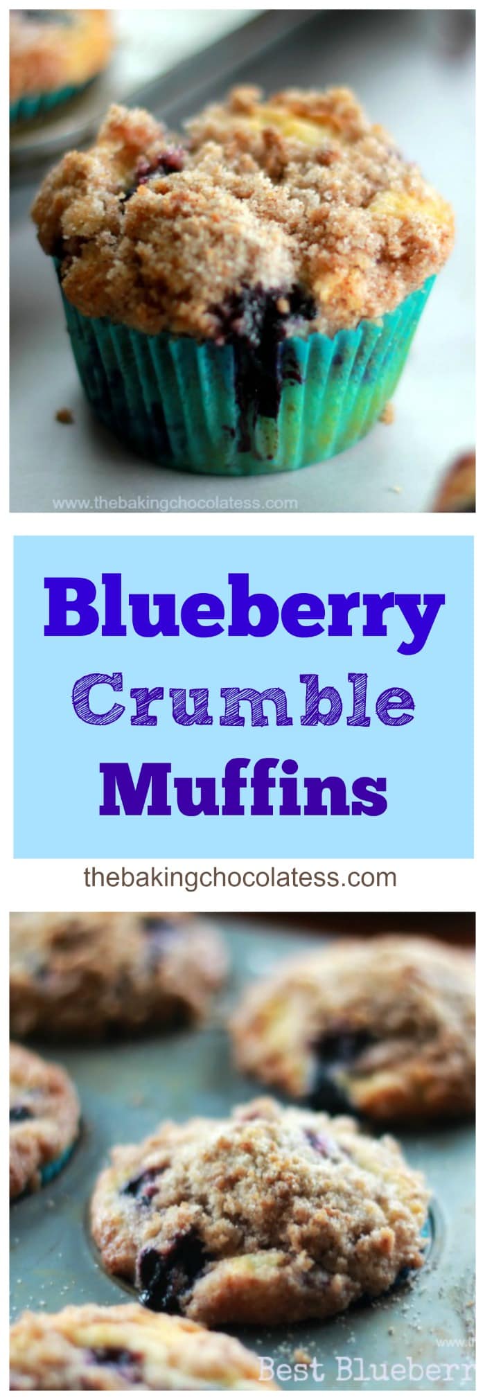 Best Blueberry Crumble Muffins - The Baking ChocolaTess