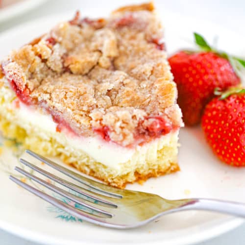 Strawberry Cream Cheese Coffee Cake - The Baking ChocolaTess