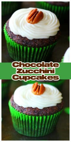 Chocolate Zucchini Cupcakes