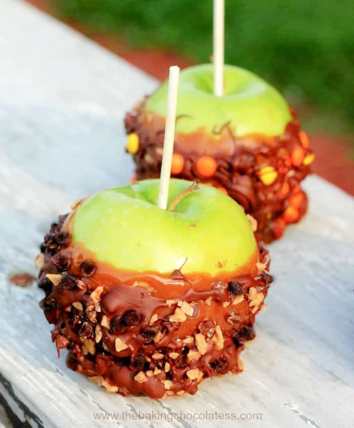 Easy 'Blinged Out' Caramel Apples - The Baking ChocolaTess