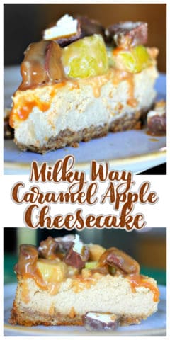 Milky Way Caramel Apple Cheesecake