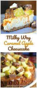 Milky Way Caramel Apple Cheesecake