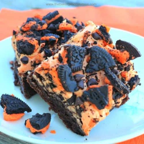 Orange Butter'Scream' Oreo Brownies - The Baking ChocolaTess