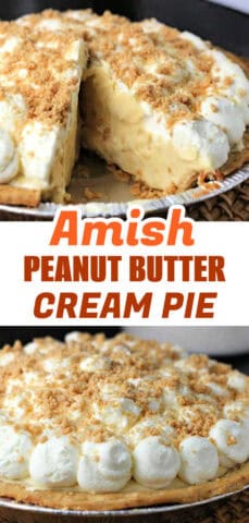 Amish Peanut Butter Cream Pie