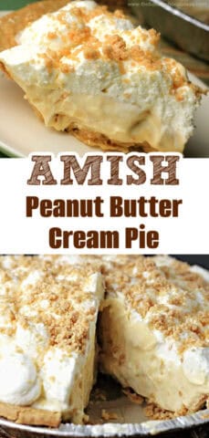 Amish Peanut Butter Cream Pie