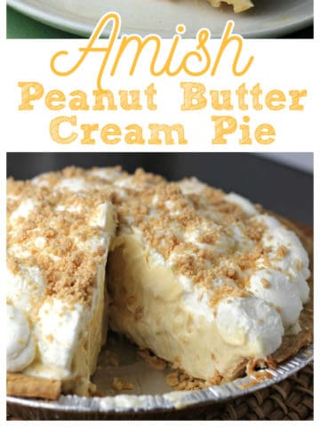 Amish Peanut Butter Cream Pie