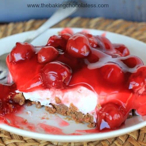 Biscoff Cherry Cream Cheese Delight - The Baking ChocolaTess