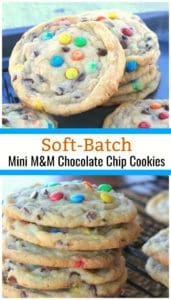 soft batch m&m cookies