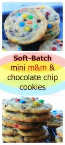 soft batch m&m cookies