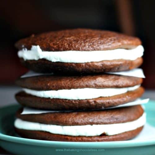 Classic Chocolate Whoopie Pies - The Baking ChocolaTess