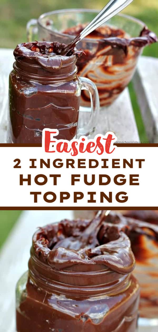 2 INGREDIENT HOT FUDGE TOPPING