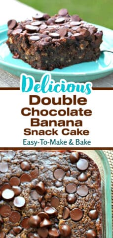 Double Chocolate Banana Snack Cake