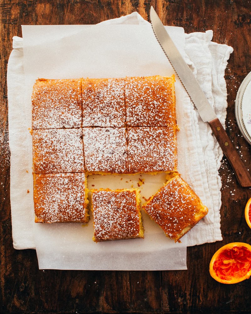 yummy orange snack cake recipe