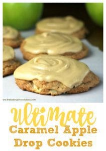 Ultimate Soft Caramel Apple Drop Cookies