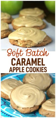 caramel apple drop cookies