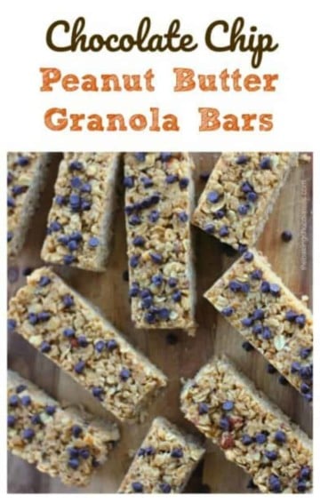 Chocolate Chip Peanut Butter Granola Bars - The Baking ChocolaTess