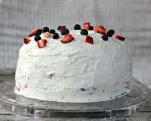 Fluffy Angel Food Cake Delight with Fresh Berries