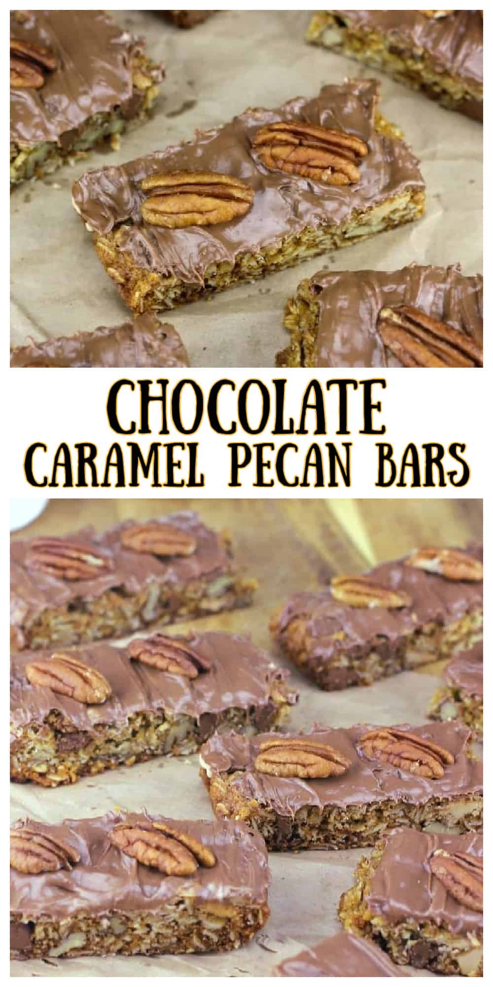 Caramel Pecan Chocolate Oat Bars - The Baking ChocolaTess