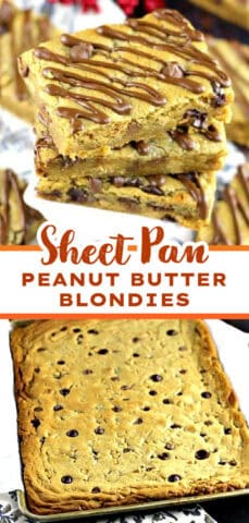 Easy & Delicious Peanut Butter Chocolate Chip Blondies