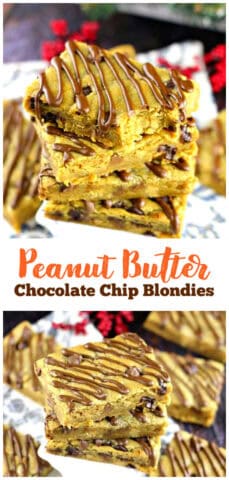 Easy & Delicious Peanut Butter Chocolate Chip Blondies