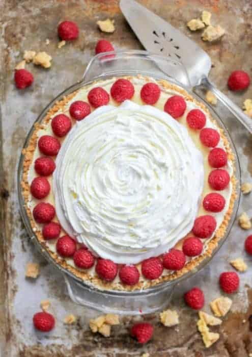 Easy Raspberry Lemon Dream Pie - The Baking ChocolaTess