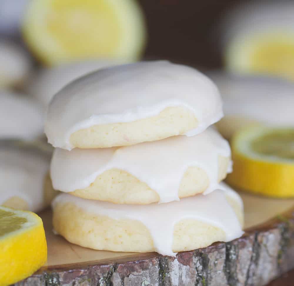 Super Soft Lemon Glazed Sugar Cookies