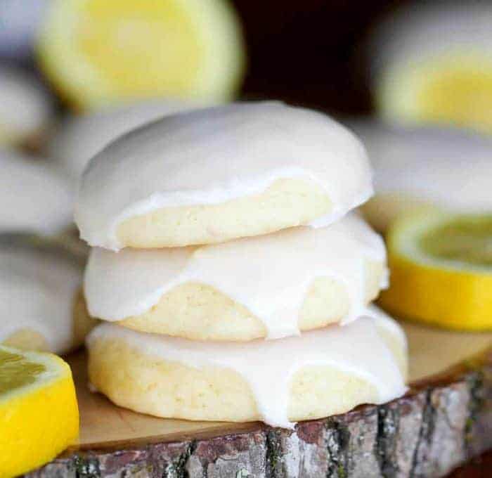 Glazed Soft Lemon Cookies - The Baking ChocolaTess