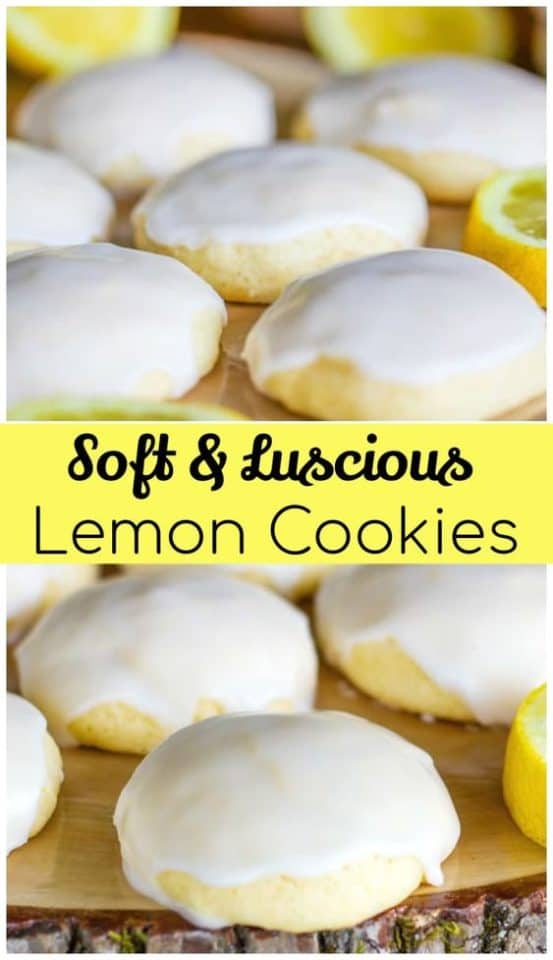 Glazed Soft Lemon Cookies - The Baking ChocolaTess