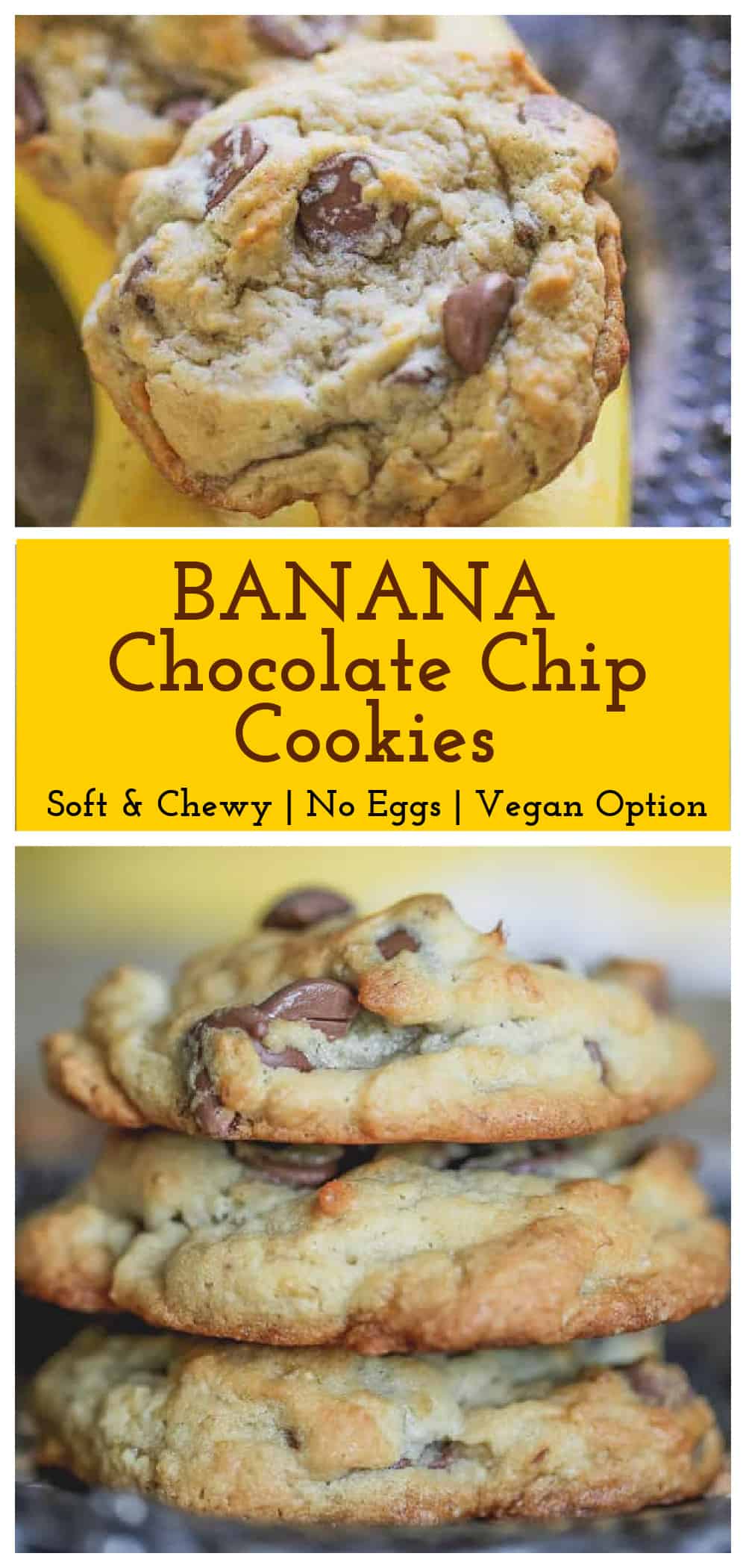 Banana Milk Chocolate Chip Cookies