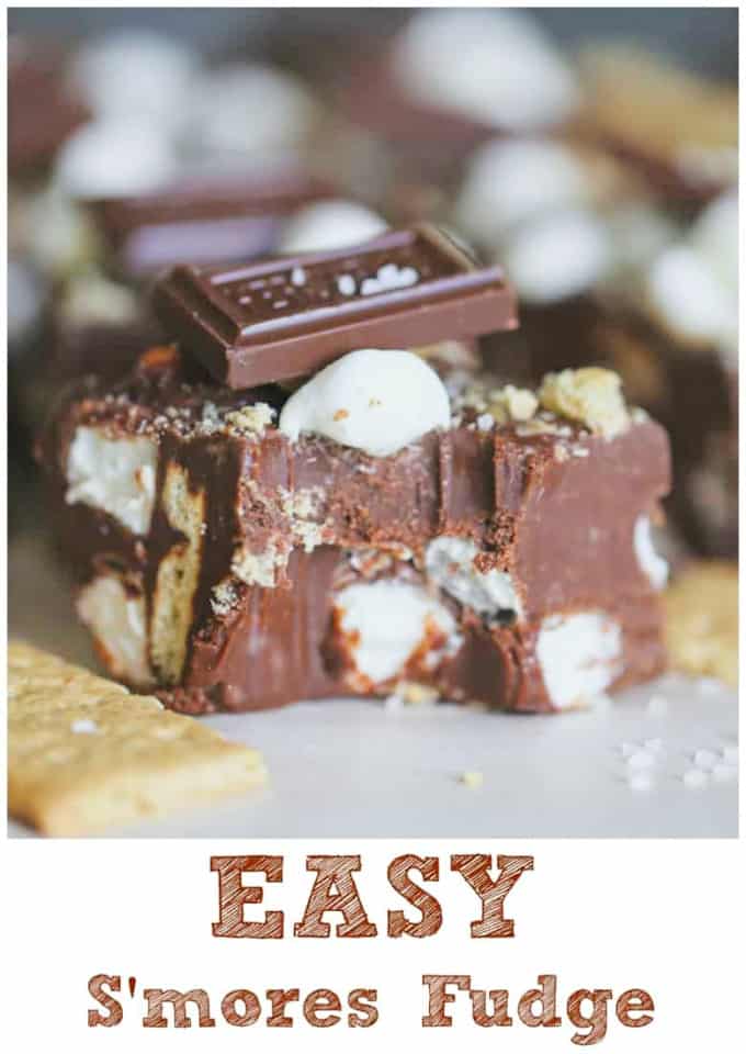 Easy S'mores Fudge - The Baking ChocolaTess