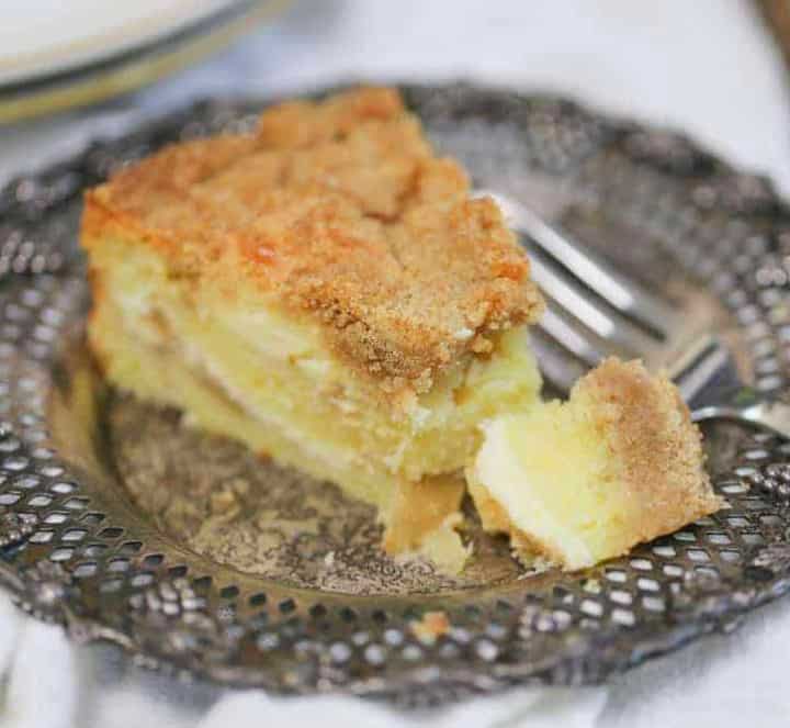 Apple Crumb Cream Cheese Coffee Cake - The Baking ChocolaTess