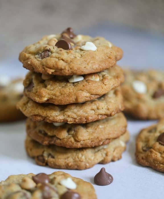 Triple Chocolate Chip Oatmeal Cookies - The Baking ChocolaTess