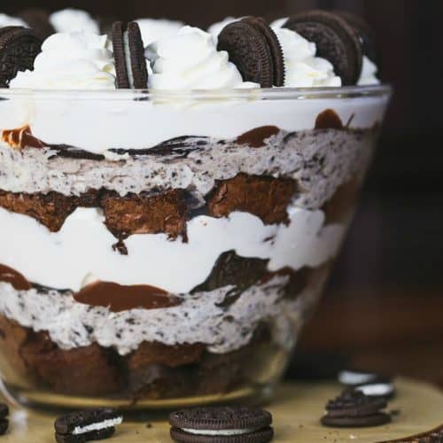 OMG Chocolate Oreo Cheesecake Brownie Trifle - The Baking ChocolaTess