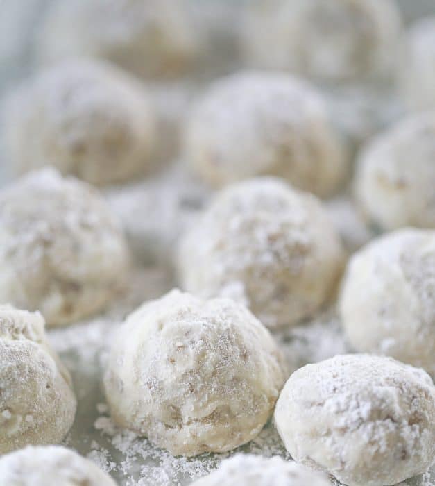 Butter Pecan Snowball Cookies - The Baking ChocolaTess