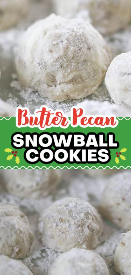 Butter Pecan Snowball Cookies - The Baking Chocolatess